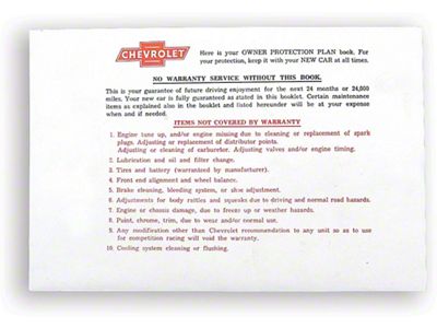 1967-69 Owner's Manual Envelope