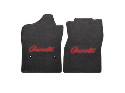 1967-70 Chevy Truck Lloyds Ultimat Black Mats Red Chevrolet Script