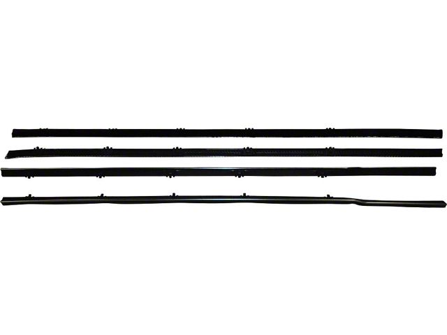 Ecklers Door Window Felt Set, Without Vent Window, 67-72