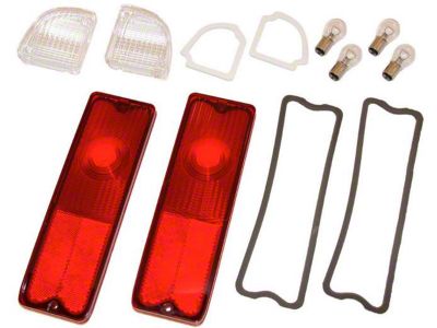 1967-72 Chevy Truck Taillight And Back-Up Light Lens Kit Fleet Side