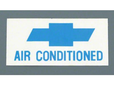 1967 Camaro Air Conditioned Window Decal
