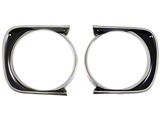 Standard Headlamp Bezels, Pair (1967 Camaro)