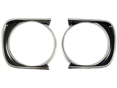 67 Standard Headlamp Bezels, Pair