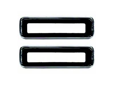 Taillight Housing Bezels,Left & Right,1967