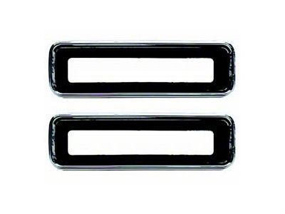 Taillight Housing Bezels,Left & Right,1967