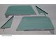 1967 Chevy-GMC Truck Side Window Kit With Assembled Vent And Door Glasses, Grey Tint