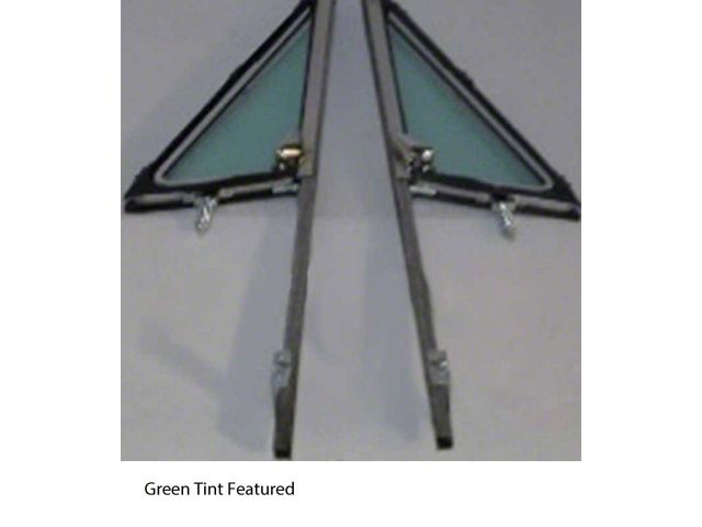 1967 Chevy-GMC Truck Vent Window And Post Assemblies, Green Tint