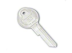 1967 Corvette Door Key Blank Pearhead 