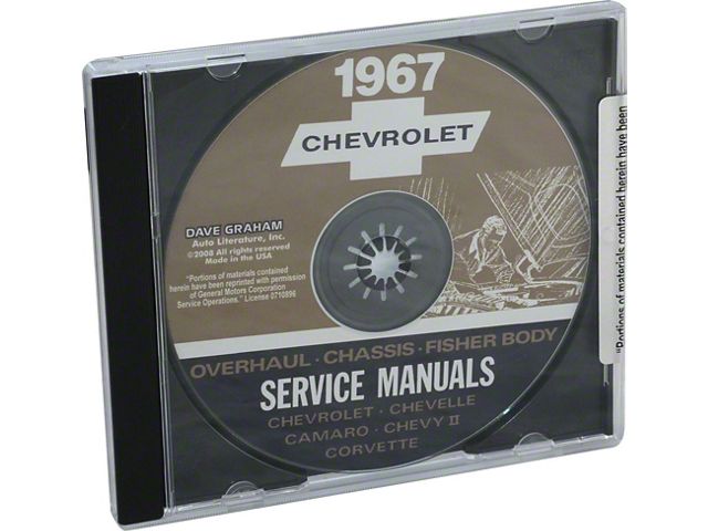 1967 Full Size Chevy Overhaul/Chassis/Body Service Manuals (CD-ROM)