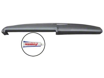 1967 Fairlane-Ranchero Black Paintable ABS Plastic Dash Pad Cover