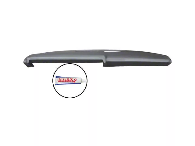 1967 Fairlane-Ranchero Black Paintable ABS Plastic Dash Pad Cover