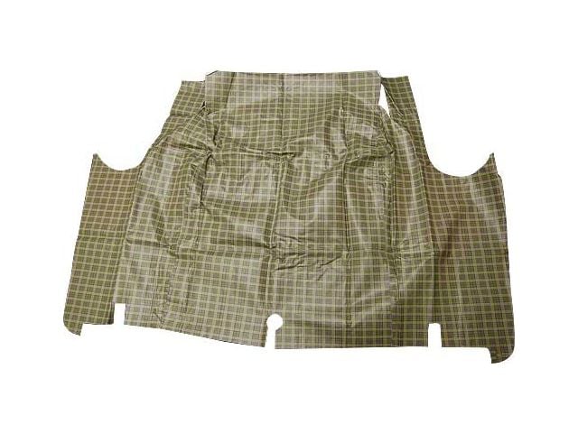 1967 Fairlane Trunk Mat - Fleece Backing - Tan Plaid 06