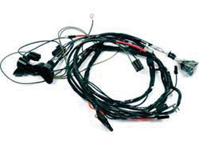 1967 Firebird Front Light Wiring Harness, 6 Cylinder, With Warning Lights