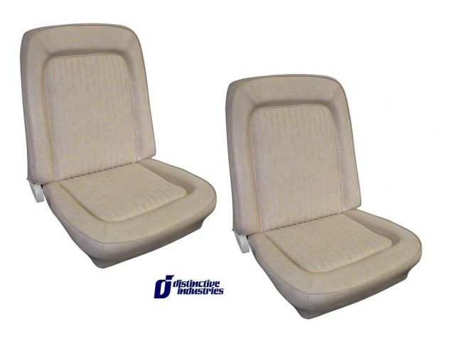 1967 Ford Bronco Front Bucket Seat Covers W/ Rosette Inserts
