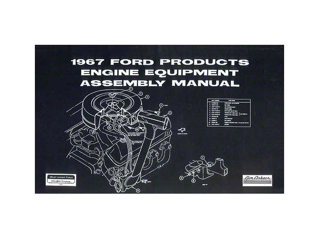 1967 Ford Products Engine Equipment Assembly Manual - 253 Pages