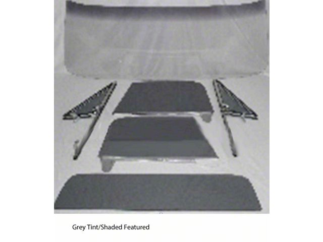 1967 Chevy-GMC Truck Glass Kit With Vent Window Assemblies With Posts, Door Glass In Channel, Small Back Glass-Clear