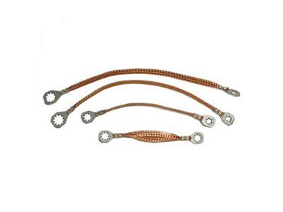 1967 GTO, LeMans & Tempest Ground Strap Set - 4 Pieces - V8