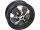 1967 Mustang 14 x 5-1/2 Styled Steel Wheel, Black Rim with Chrome Center