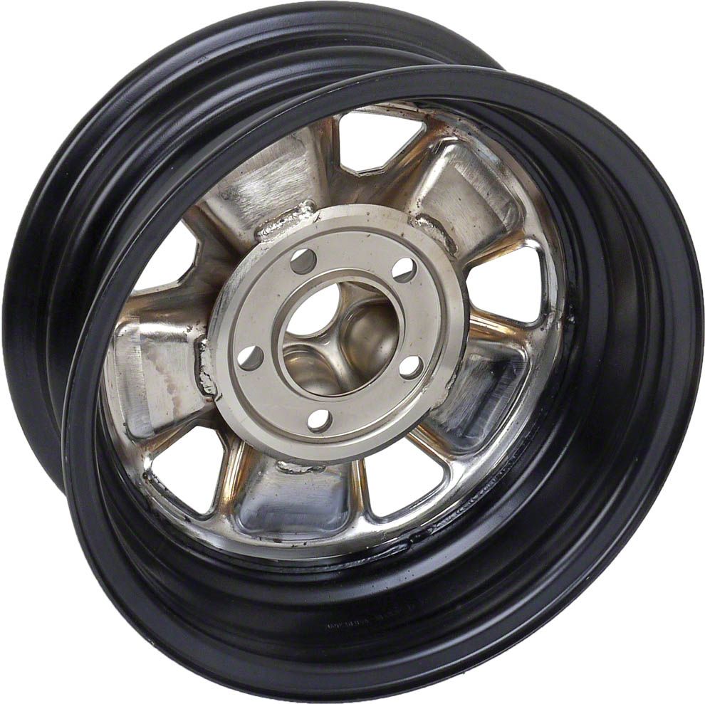 Ecklers 1967 Mustang 14 x 5-1/2 Styled Steel Wheel, Black