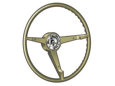 1967 Mustang 3-Spoke Steering Wheel, Ivy Gold