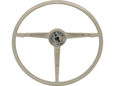 1967 Mustang 3-Spoke Steering Wheel, Parchment