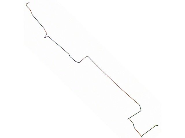 1967 Mustang 5/16 OEM Steel Front to Rear Fuel Line, 289/390/428 V8 Before 2/1/67 (289/390/428 V8 Engine/Made Before 2/1/67)