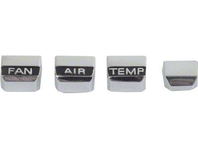 1967 Mustang A/C Control Knob Set, 4 Pieces