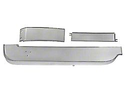 OPR 1967 Mustang Brushed Aluminum Dash Trim Panel Set, 3 Pieces
