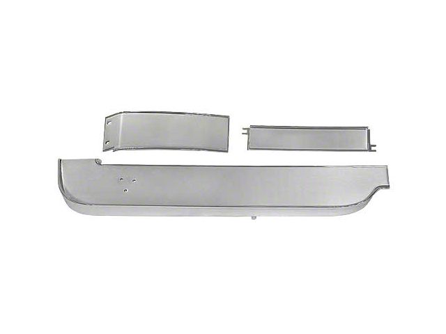 1967 Mustang Brushed Aluminum Dash Trim Panel Set, 3 Pieces