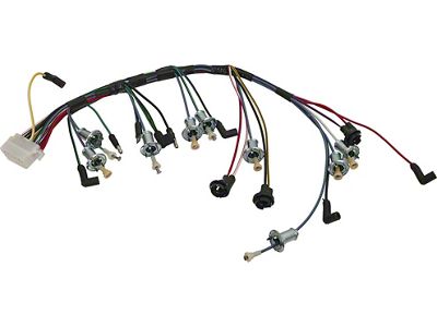 CA 1967 Mustang Dash Wiring Harness for Cars with Tachometer