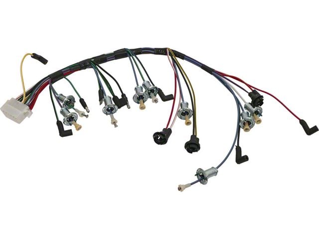 CA 1967 Mustang Dash Wiring Harness for Cars with Tachometer