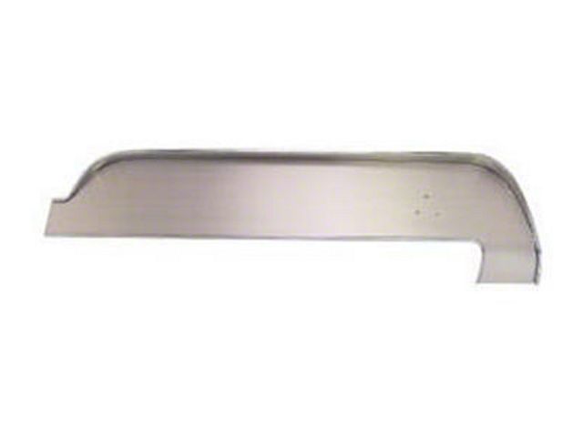1967 Mustang Deluxe Interior Brushed Aluminum Upper Dash Panel, Right Side