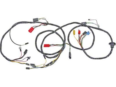 CA 1967 Mustang Firewall to Headlight Wiring for All Cars without Tachometer or Factory Fog Lights