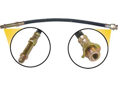 1967 Mustang Front Disc Brake Hose, 15 Long