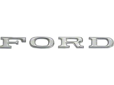 FORD Hood Letters; Chrome (1967 Mustang)
