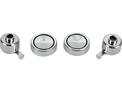 1967 Mustang Radio Knob Set, 4 Pieces