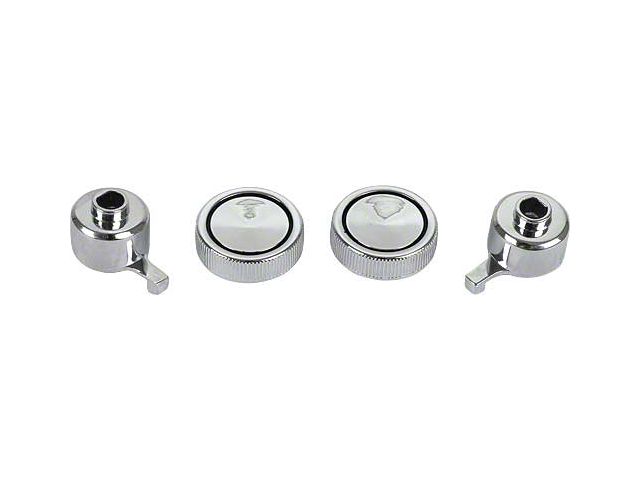 1967 Mustang Radio Knob Set, 4 Pieces