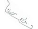 1967 Mustang Stainless Steel Front Disc Brake Line Kit After 2/1/67, 6-Piece (Front Disc Brakes After 2/1/67)