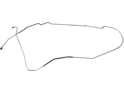 1967 Pontiac GTO Tempest LeMans Hardtop 1/4 Front To Rear Brake Line 1pc, Stainless Steel