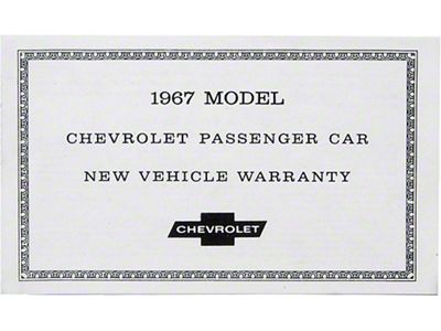 1967 Warranty Certificate