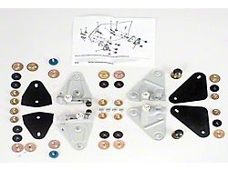 Door Glass Mounting Plate And Hardware Set,Complete, 68-69