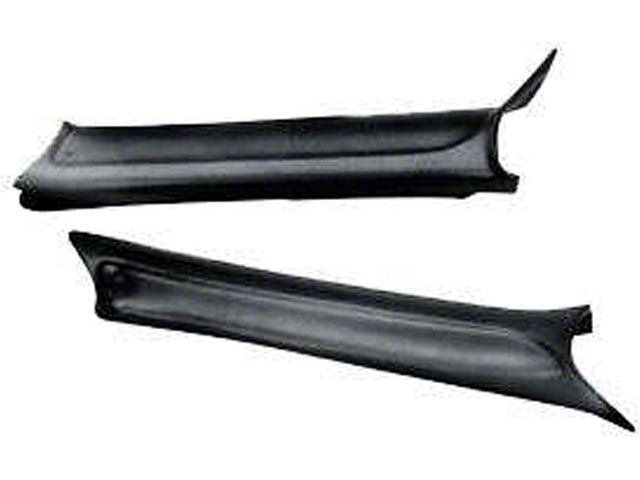 1968-1969 Chevelle Sedan Pillar Moldings, Interior, Black