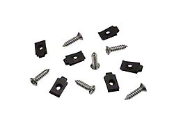Exhaust Bezel Screws & Nuts, 1968-1969 