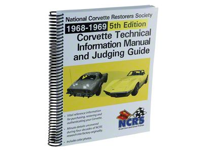 1968-1969 Corvette NCRS Technical Information Manual & Judging Guide
