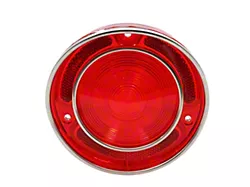Tail Light Lens; Red Lens; Driver or Passenger Side (68-69 Corvette C3)