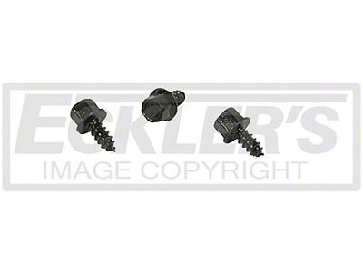 1968-1969 El Camino Wiper System Related Bolts Wiper Switch 3 Pieces