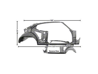 1968-1969 GTO Quarter/ Door Frame Assembly Right