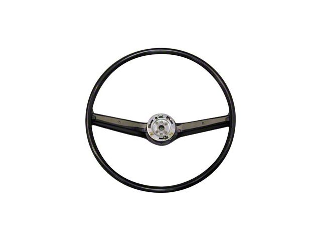 1968-1969 Mustang 2-Spoke Steering Wheel, Black