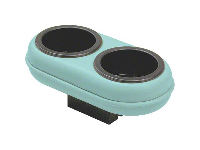 1968-1969 Mustang Plug and Chug Ash Tray Drink Holder, Turquoise