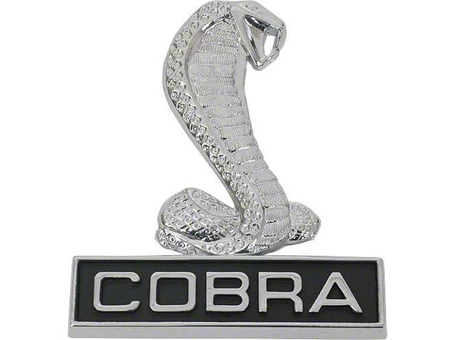 1968-1969 Mustang Shelby GT350/GT500 Cobra Fender Nameplate